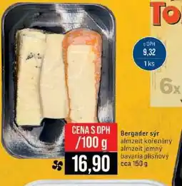Jip Bergader sýr almzeit kořeněný almzeit jemný bavaria plísňový cca 150 g 100g nabídka