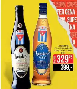 Jip Legendario Elixir de Cuba 34% Añejo Oro rum 38% nabídka
