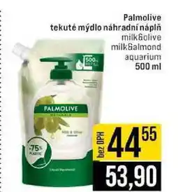 Jip Palmolive tekuté mýdlo náhradní náplň milk&olive milkSalmond 500 aquarium nabídka