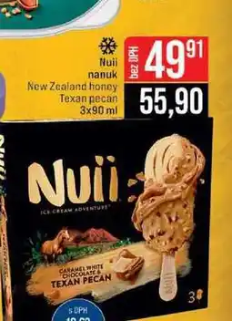 Jip Nuii nanuk New Zealand honey Texan pecan nabídka