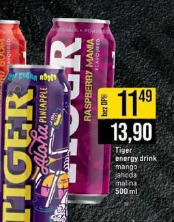 Jip Tiger energy drink mango jahoda malina nabídka