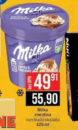 Jip Milka zmrzlina vanilka čokoláda nabídka