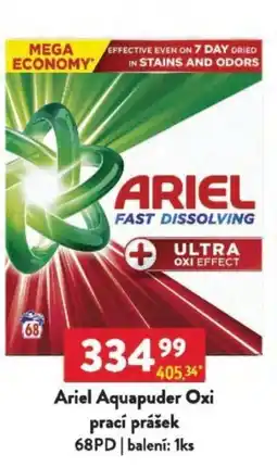 Qanto Ariel Aquapuder Oxi prací prášek nabídka