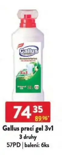 Qanto Gallus prací gel 3v1 nabídka