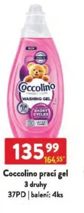 Qanto Coccolino prací gel nabídka