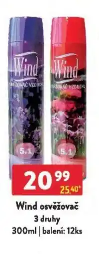 Qanto Wind osvěžovač nabídka