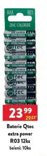 Qanto Baterie Qtec extra power R03 nabídka