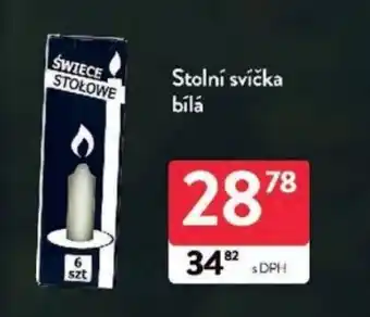 Qanto Stolní svíčka bílá nabídka