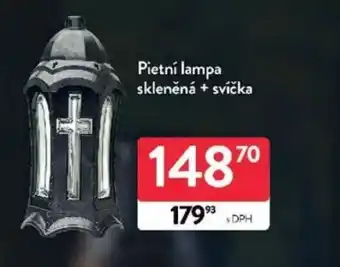 Qanto Pietní lampa skleněná + svíčka nabídka