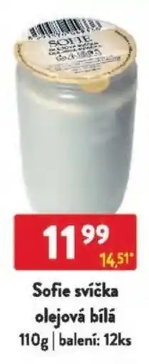 Qanto Sofie svíčka olejová bílá nabídka