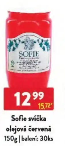 Qanto Sofie svíčka olejová červená nabídka