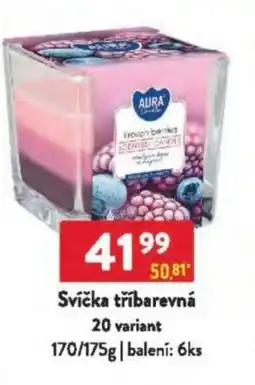 Qanto Svíčka tříbarevná nabídka