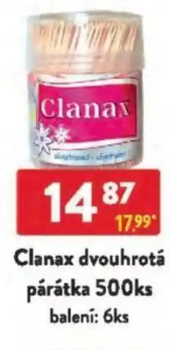 Qanto Clanax dvouhrotá párátka nabídka