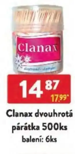 Qanto Clanax dvouhrotá párátka nabídka