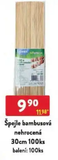 Qanto Špejle bambusová nehrocená nabídka