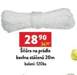 Qanto Šňůra na prádlo bavlna stáčená nabídka