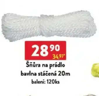 Qanto Šňůra na prádlo bavlna stáčená nabídka