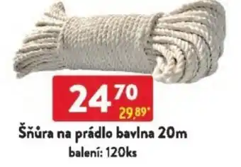 Qanto Šňůra na prádlo bavlna nabídka