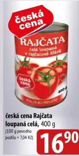 Bala česká cena Rajčata loupaná celá nabídka