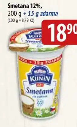 Bala KUNIN Smetana 12% nabídka