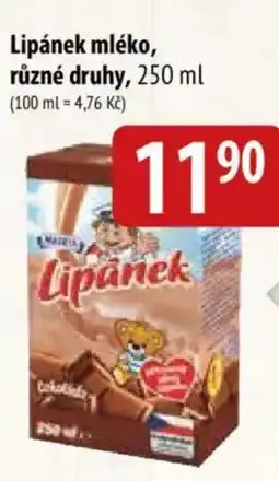 Bala Lipánek mléko nabídka