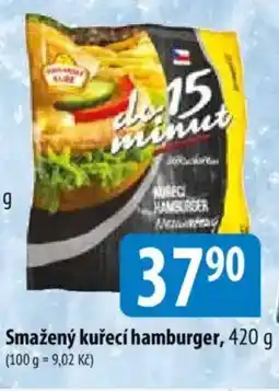 Bala Smažený kuřecí hamburger nabídka