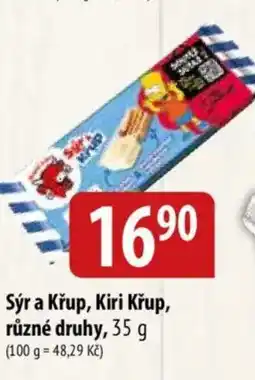 Bala Sýr a Křup, Kiri Křup nabídka