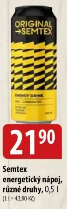 Bala Semtex energetický nápoj nabídka