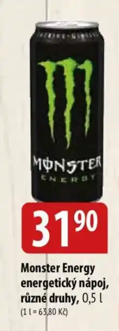 Bala Monster Energy energetický nápoj nabídka