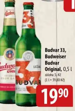 Bala Budvar 33, Budweiser Budvar Original nabídka