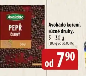 Bala Avokádo koření nabídka