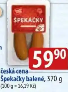 Bala Česká cena Spekačky balené nabídka