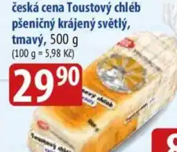 Bala Česká cena Toustový chléb pšeničný krájený světlý, tmavý nabídka