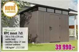 Hornbach WPC domek 7x9 nabídka