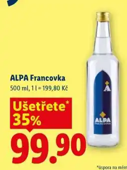 Lidl Alpa Francovka nabídka