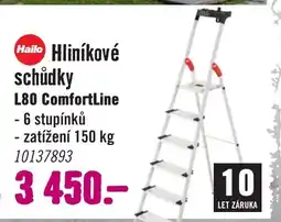 Hornbach Hailo Hliníkové schůdky L80 ComfortLine nabídka