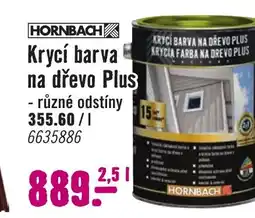 Hornbach Krycí barva na dřevo Plus nabídka