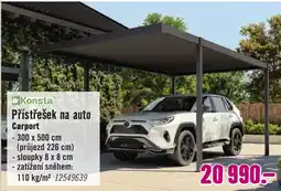 Hornbach Konsta Přístřešek na auto Carport nabídka
