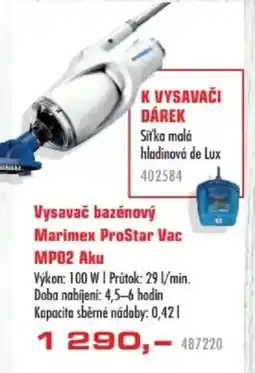 Uni Hobby Vysavač bazénový Marimex ProStar Vac MP02 Aku nabídka