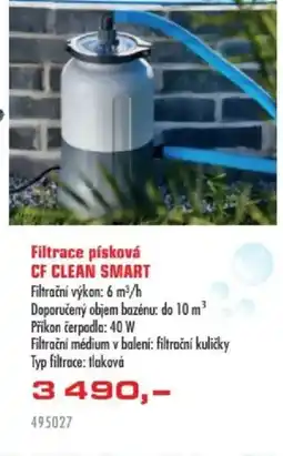 Uni Hobby Filtrace písková CF CLEAN SMART nabídka