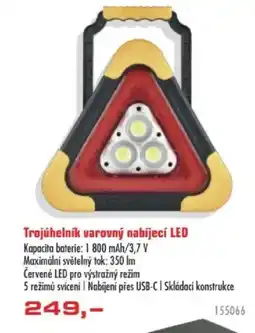 Uni Hobby Trojúhelník varovný nabíjecí LED nabídka