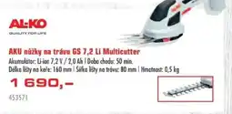 Uni Hobby AKU nůžky na trávu GS 7,2 Li Multicutter nabídka