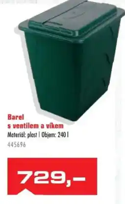 Uni Hobby Barel s ventilem a víkem nabídka