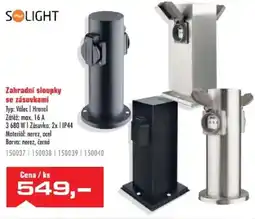 Uni Hobby Zahradní sloupky se zásuvkami nabídka