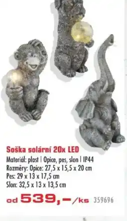 Uni Hobby Soška solární 20x LED nabídka