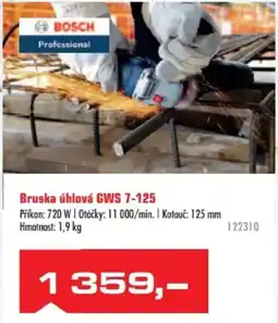 Uni Hobby BOSCH Professional Bruska úhlová GWS 7-125 nabídka