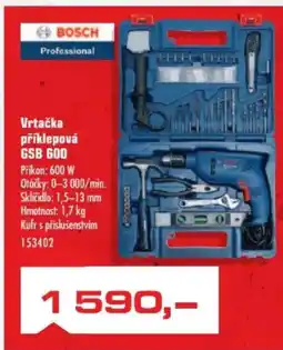 Uni Hobby BOSCH Vrtačka příklepová GSB 600 nabídka