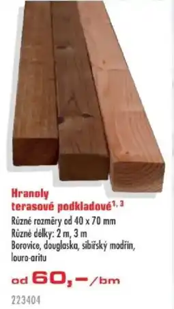 Uni Hobby Hranoly terasové podkladové nabídka