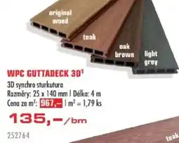 Uni Hobby Wpc guttadeck 3D¹ nabídka