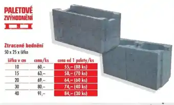 Uni Hobby Ztracené bednění nabídka